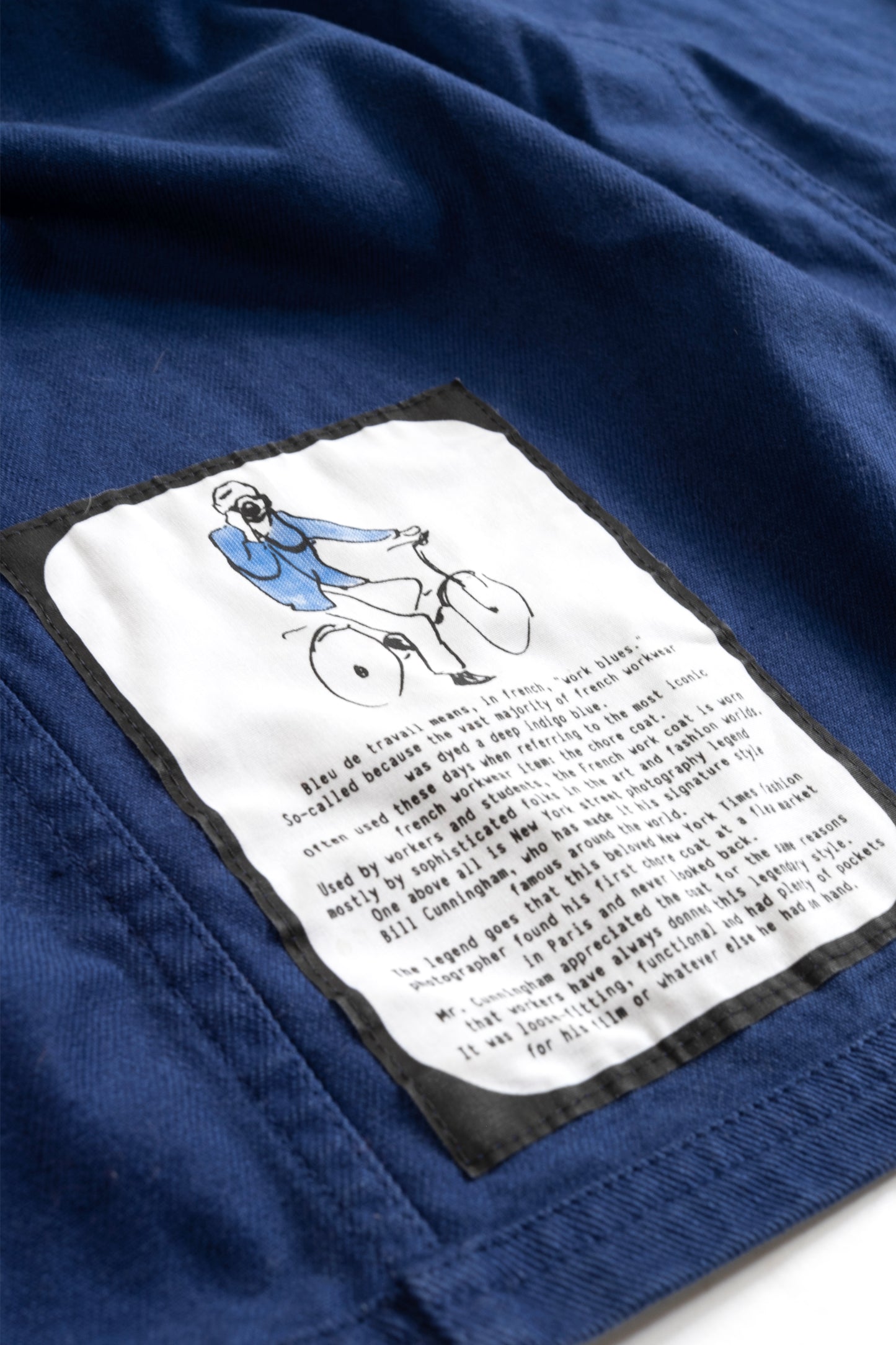 Unisex French utility jacket in durable cotton twill