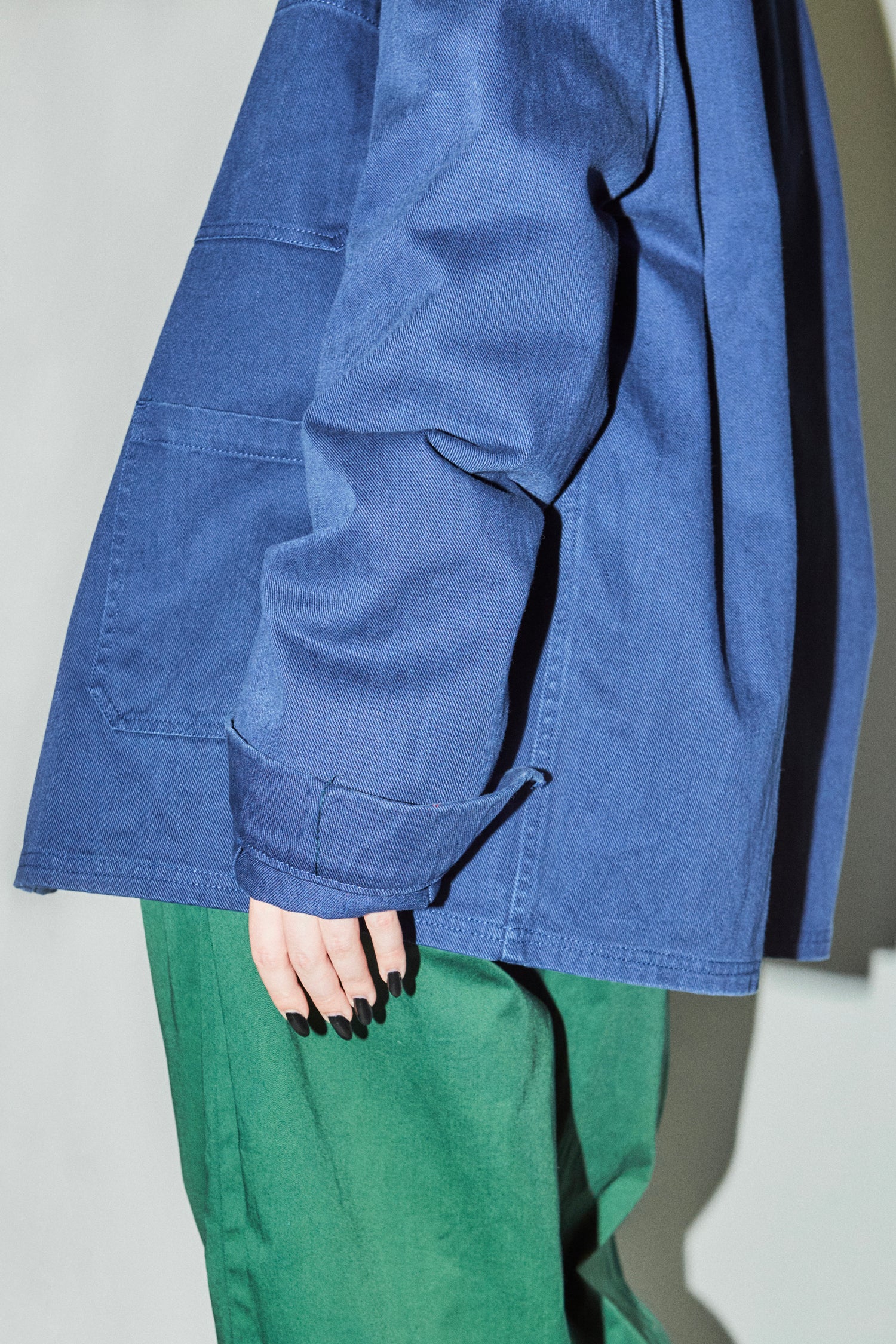 Blue French Work Jacket for Women - Versatile and Fashionable Chore Coat