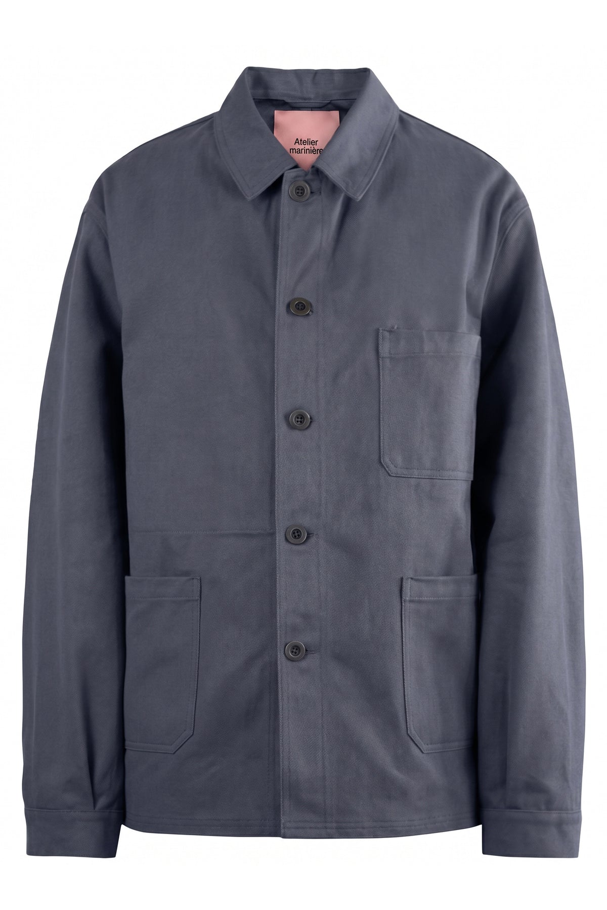 Men's French Work Jacket, 100% Cotton, Sunbursted Blue