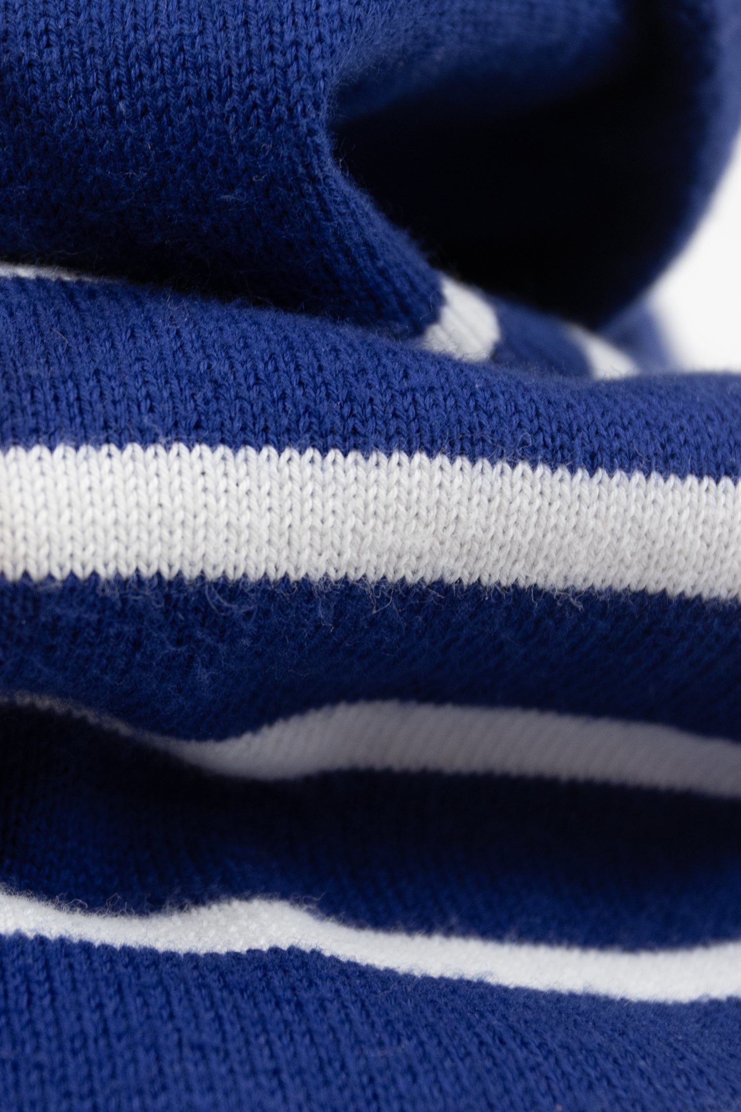 Folded Men’s Breton Shirt – Blue and White Stripes, French Heritage