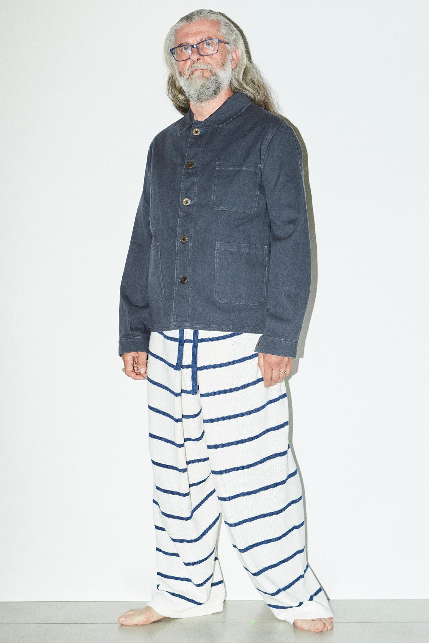 Men's French Work Jacket Sunburst - Iconic Chore Coat in Cotton Twill