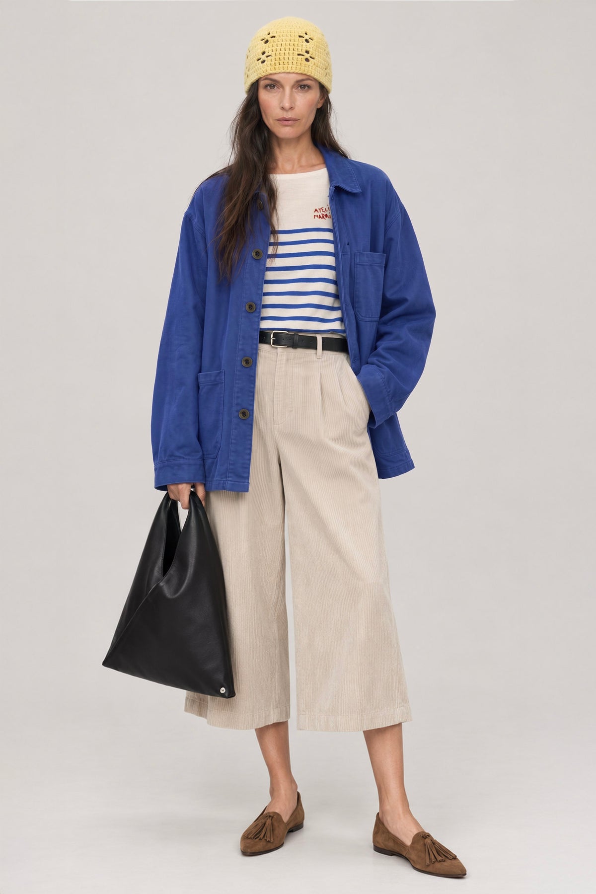 Women's French Work Jacket, 100% Cotton, Blue de Travail