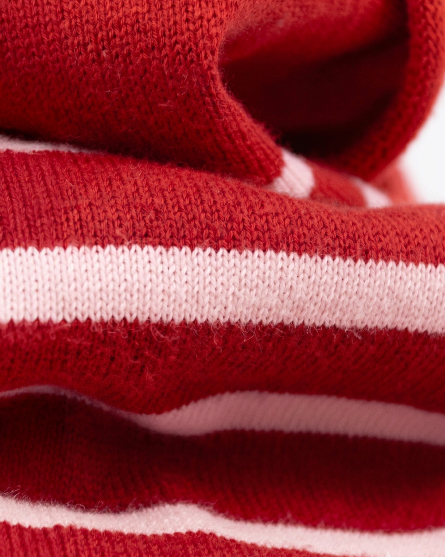 Women's Oversized Breton Shirt — Red/Light Pink