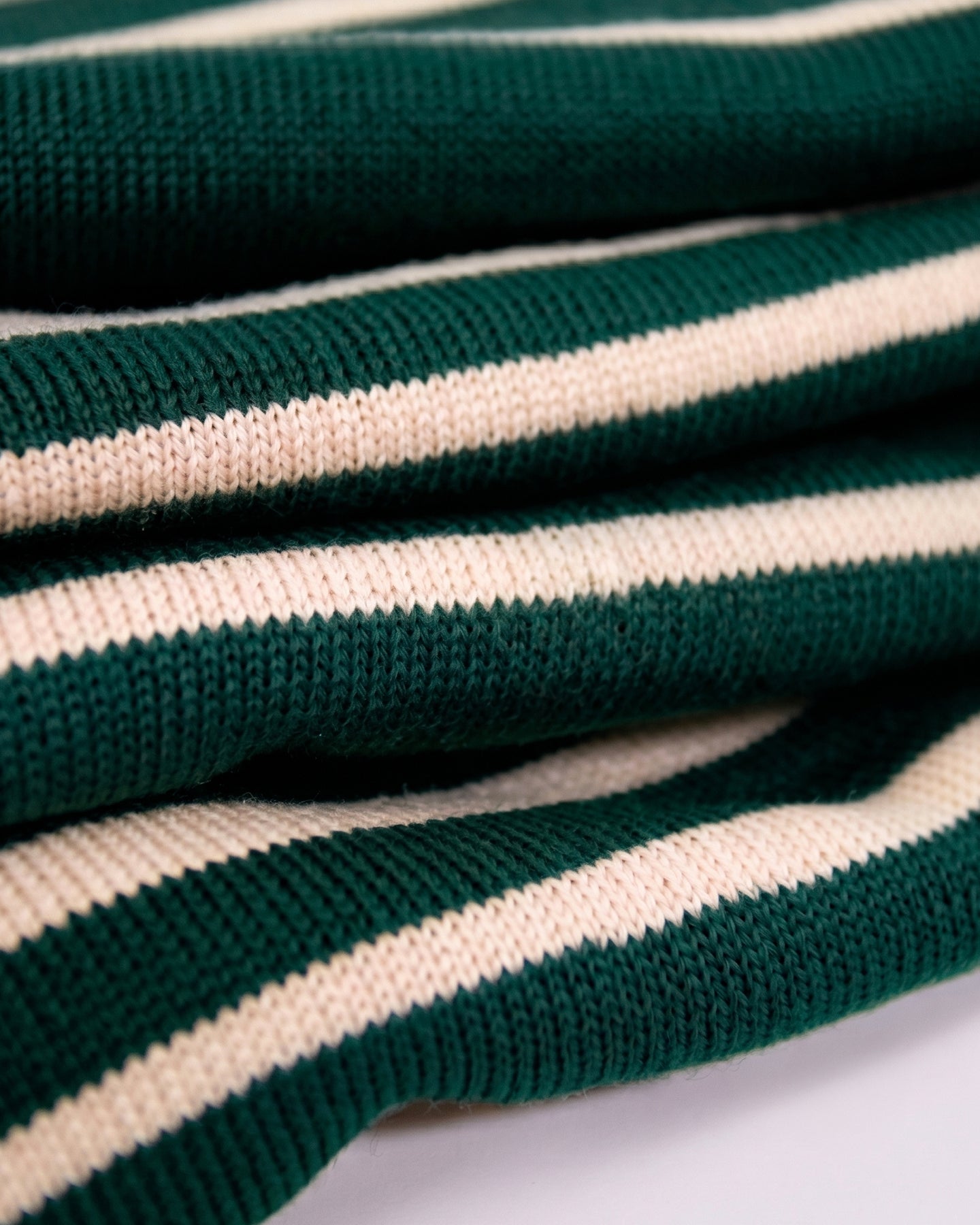 Men's Oversized Breton Shirt — Green/White