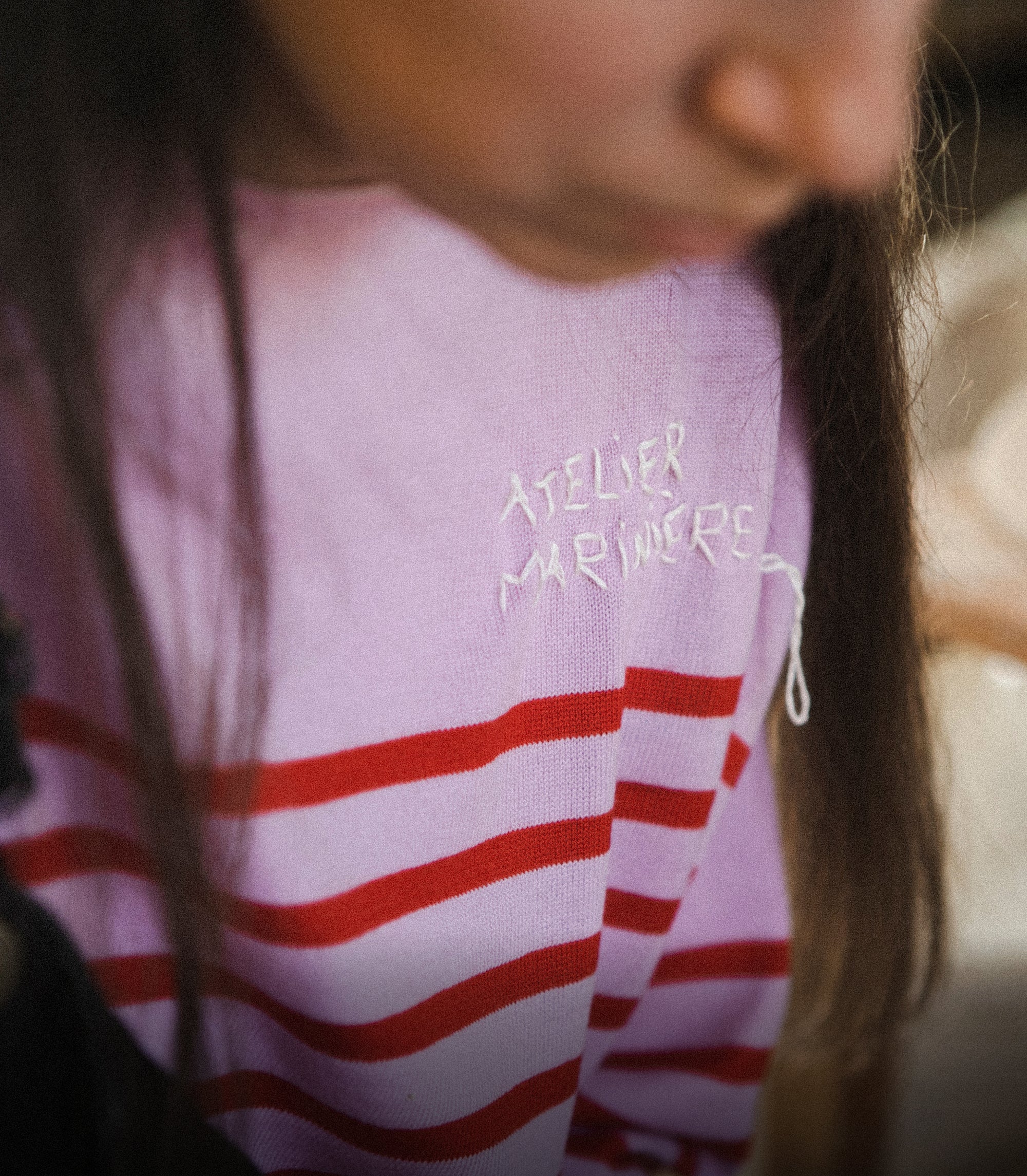 Unique handmade striped marinière shirt