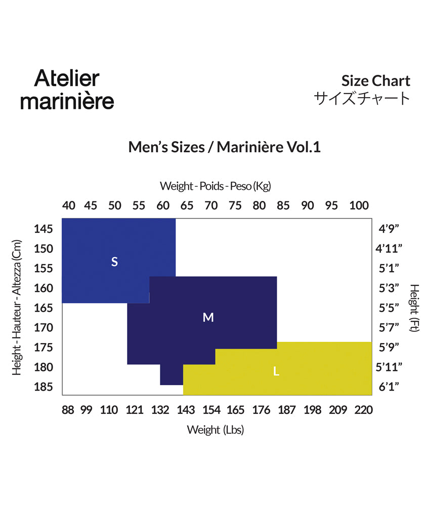 Men's Marinière - Spring 2024 - Vol.1 - White / Blue Stripes