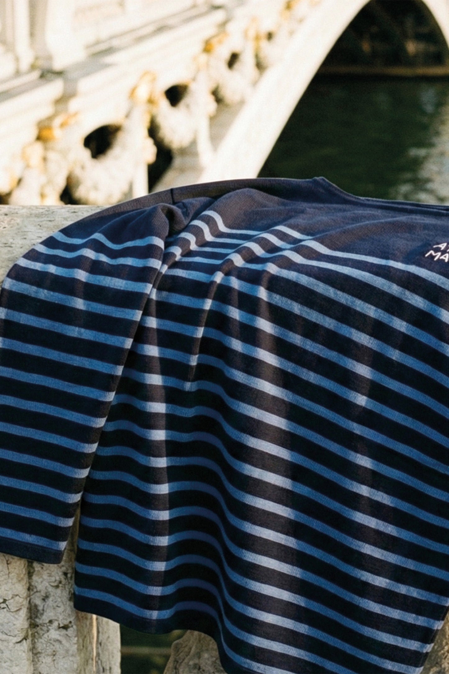 Merino Breton — Navy / Dusty Blue