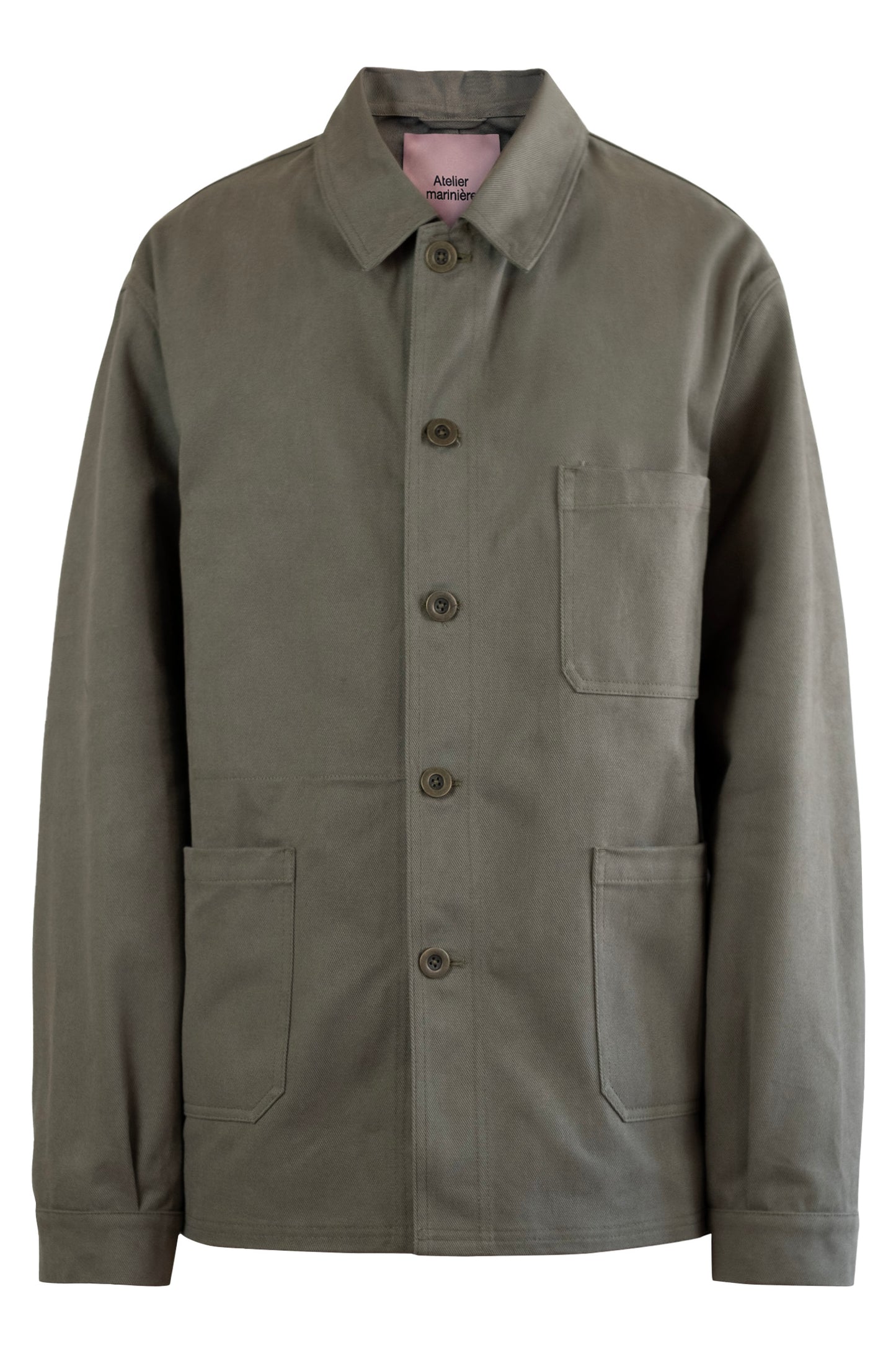 Women's French Work Jacket, 100% Cotton, Vetiver Green